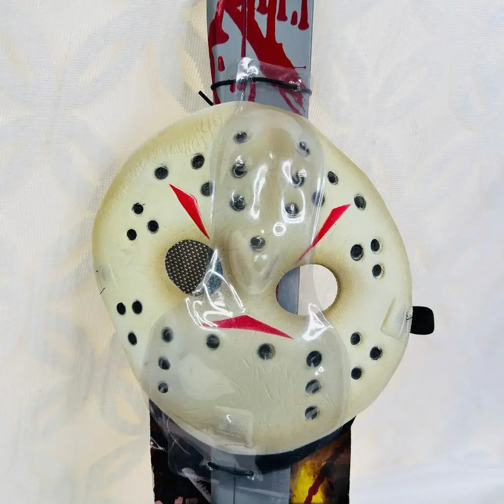 Jason‎ Voorhies Mask & Machete Set Costume Accessory Kit Friday the 13th